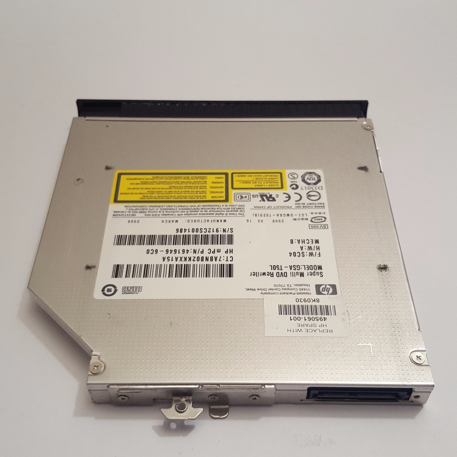 HP EliteBook 8530w SATA DVD Laufwerk Super Multi DVD Rewriter GSA T50L – Bild 2