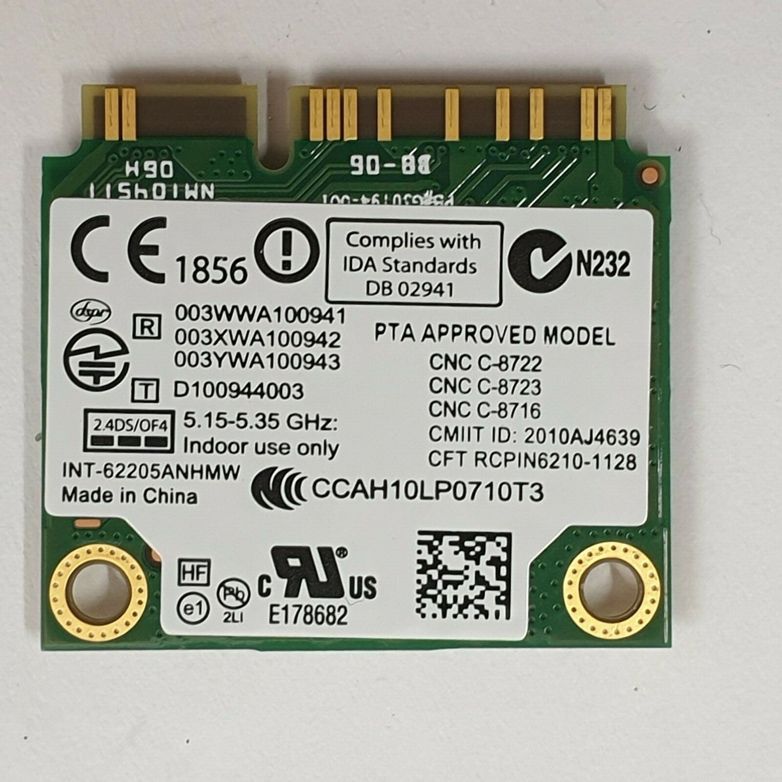 Fujitsu Lifebook S761 WLAN Karte Wifi Intel Centrino Advanced-N 6205 62205ANHMW – Bild 2