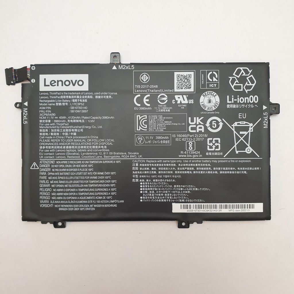 Lenovo ThinkPad L14 Gen 2 Original Akku 3980mAh Li-ion Battery  #3