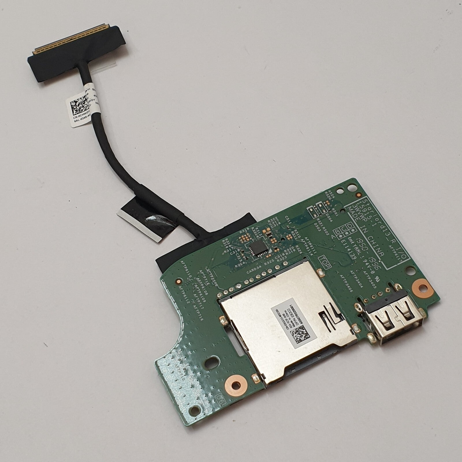 Dell Latitude 3390 2-in-1 USB Card IO Board Platine Card Reader mit Kabel – Bild 2
