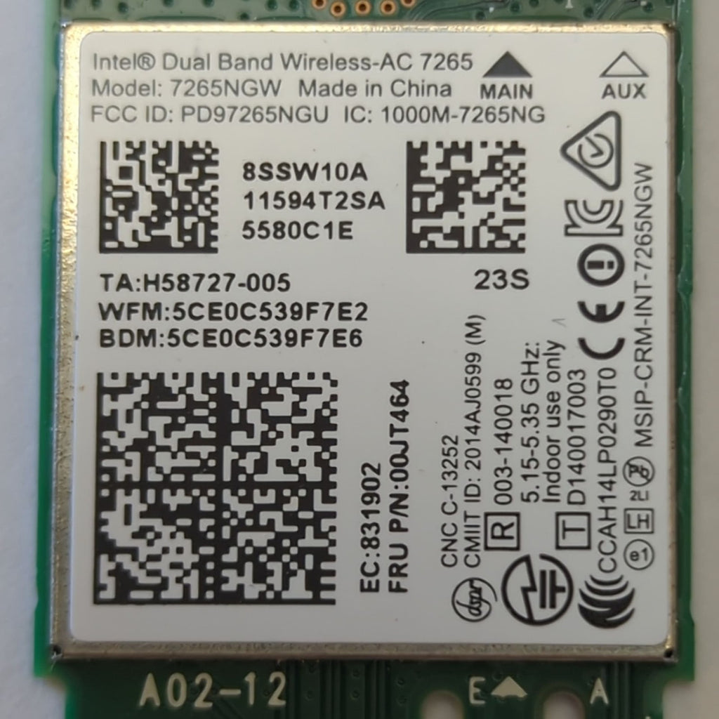 Lenovo ThinkPad T550 Intel Dual Band WLAN Karte Wireless LAN Modul
