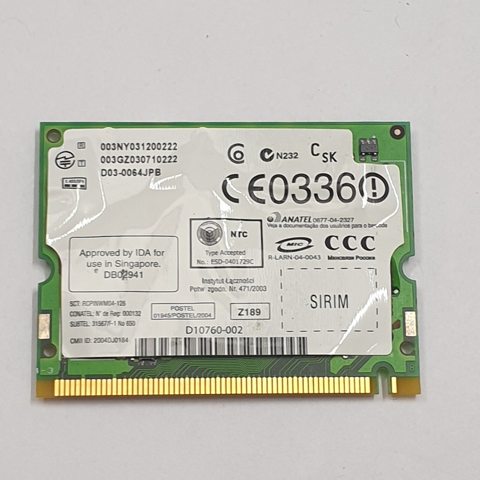 DELL XPS M170 WLAN Karte Wifi Intel WM3B2200BG Wireless Mini PCI Adapter – Bild 2