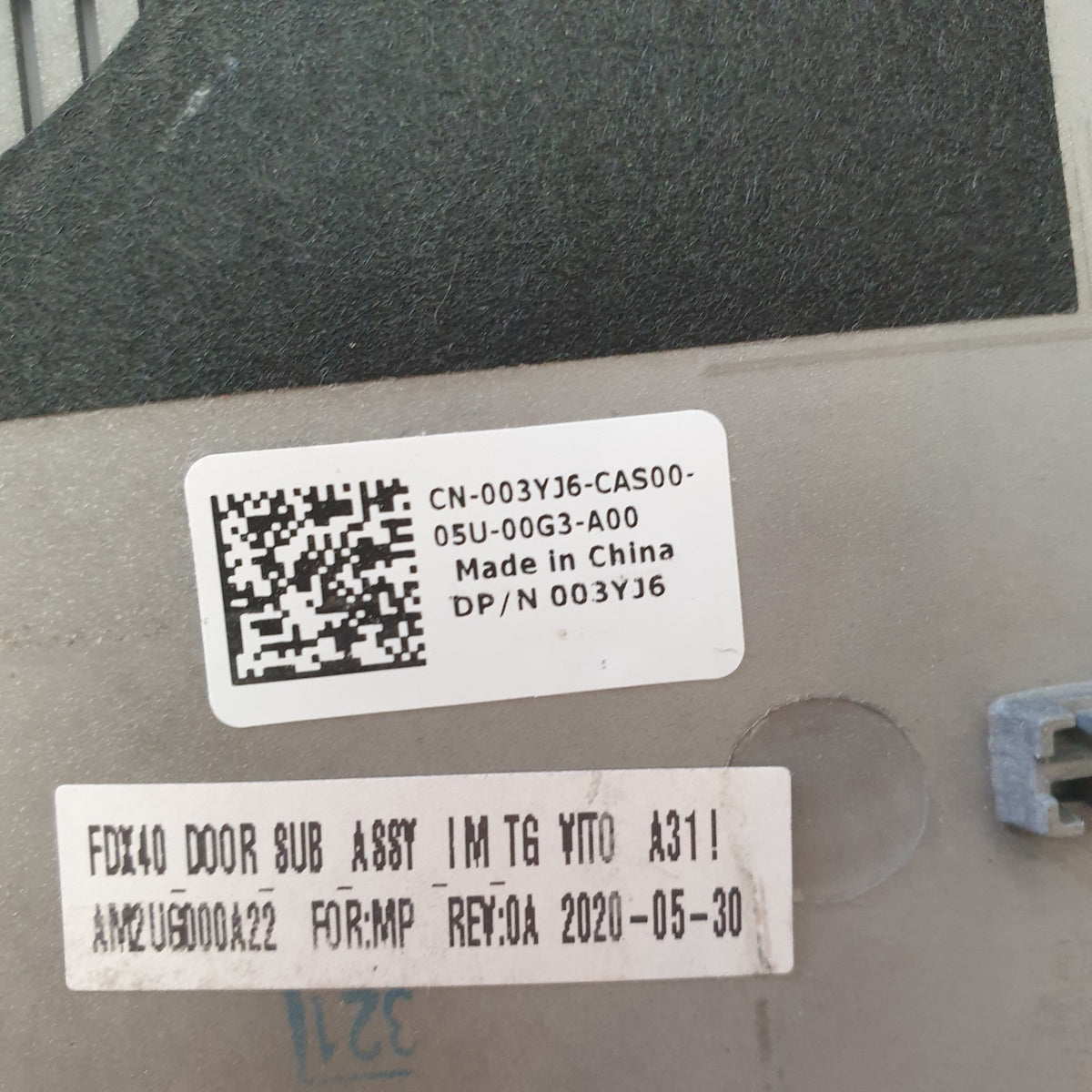 Dell Latitude 7410 Gehäuse Unterschale Unterteil Bottom Base Cover Case Grau