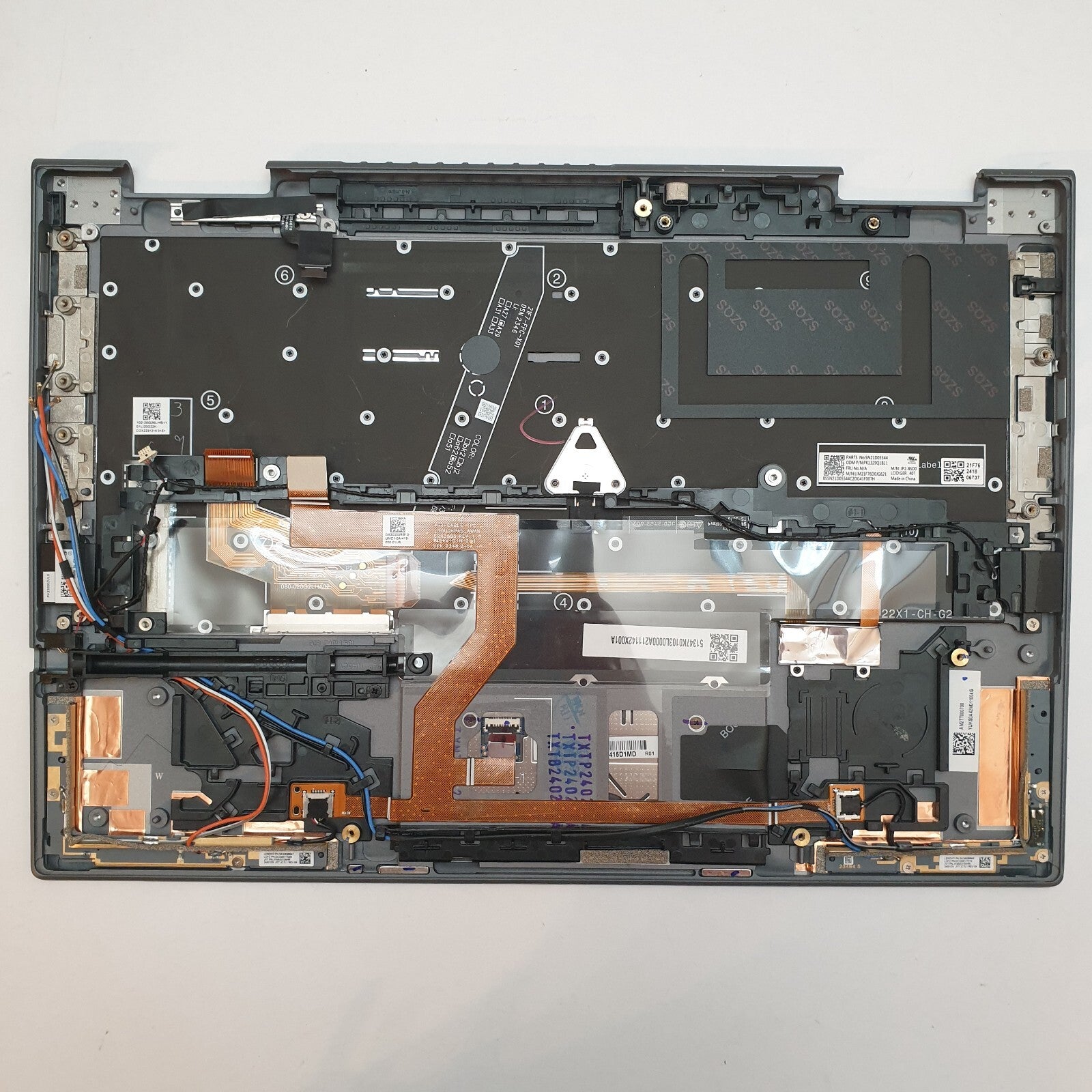 Lenovo ThinkPad X1 Yoga Gen 8 G8 Tastatur Deutsch QWERTZ Palm Rest Handauflage – Bild 2
