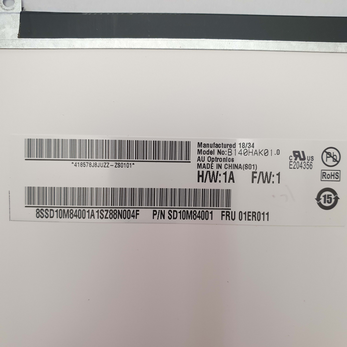 Lenovo ThinkPad T480s FHD Touch Display 14 Zoll B140HAK01.0 Panel LCD Bildschirm