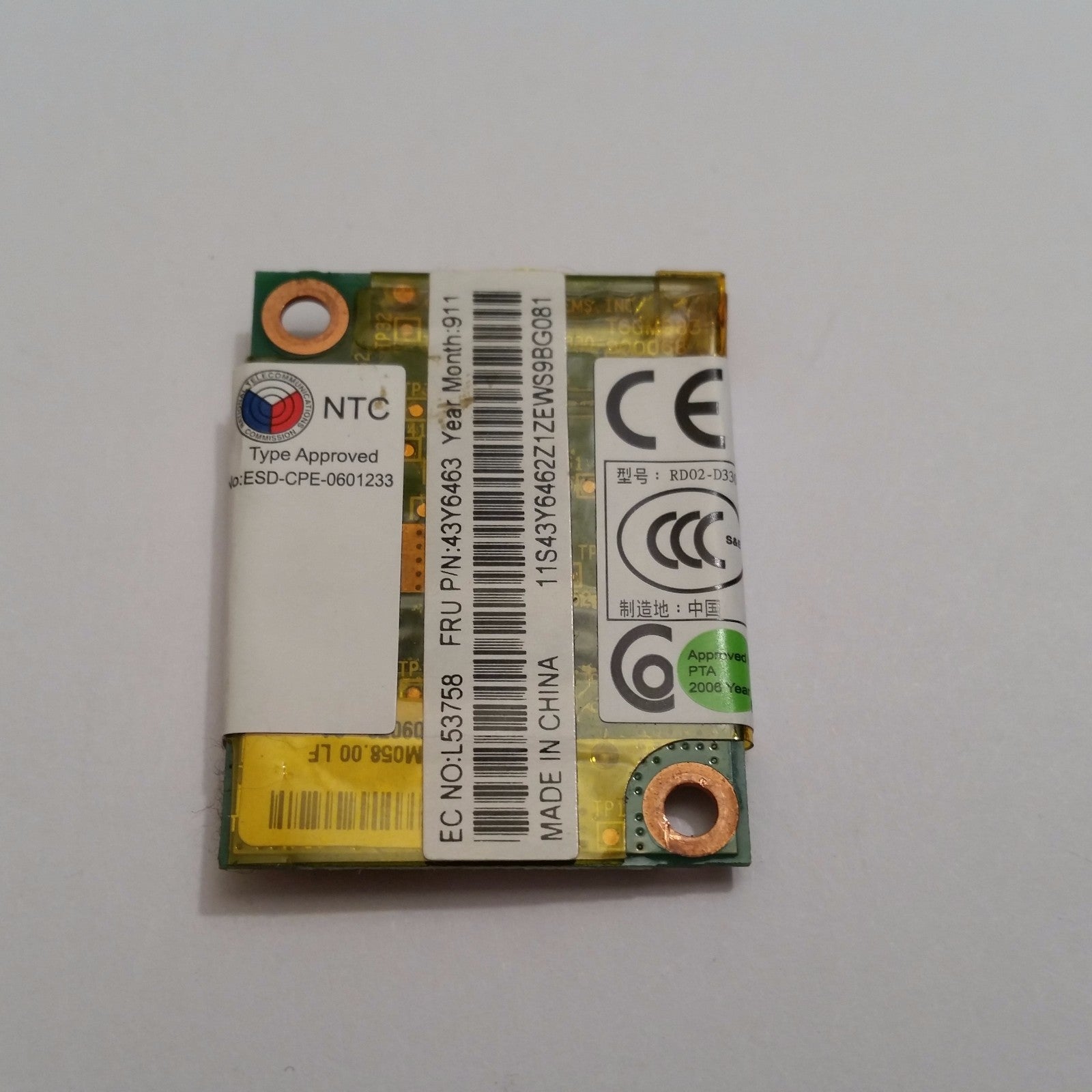 Lenovo ThinkPad T500 Modem Lenovo ThinkPad T500 Internes Modem Modul 56K V92 Car – Bild 2