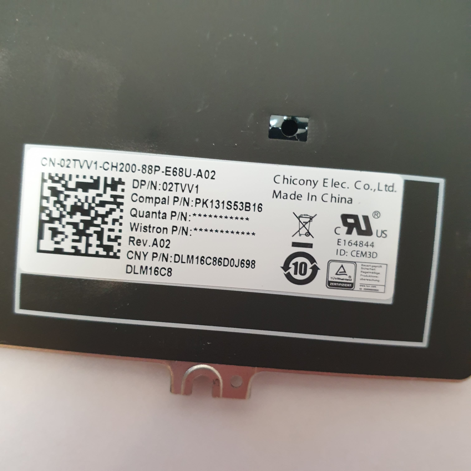Dell Latitude 5290 Tastatur Deutsch QWERTZ Keyboard DE – Bild 3