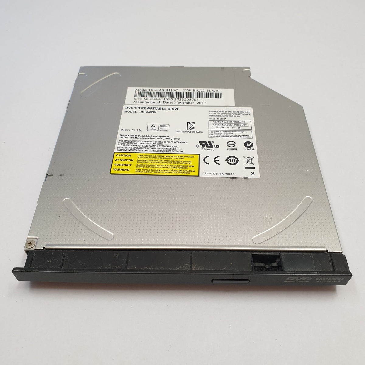Asus K75VJ DVD Laufwerk mit Blende Brenner SATA DVD RW Multi Recorder