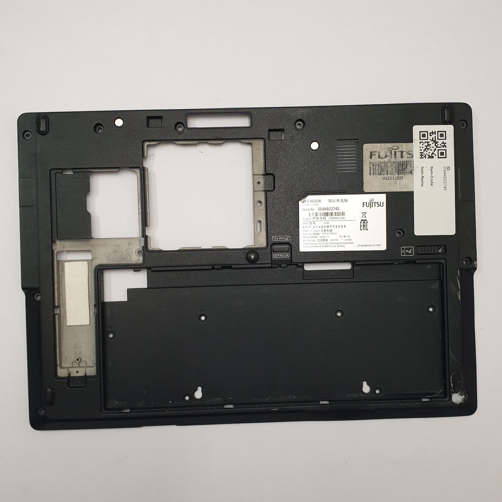 Fujitsu Lifebook U748 Gehäuse Unterschale Unterteil Bottom Base Cover Ersatzteil