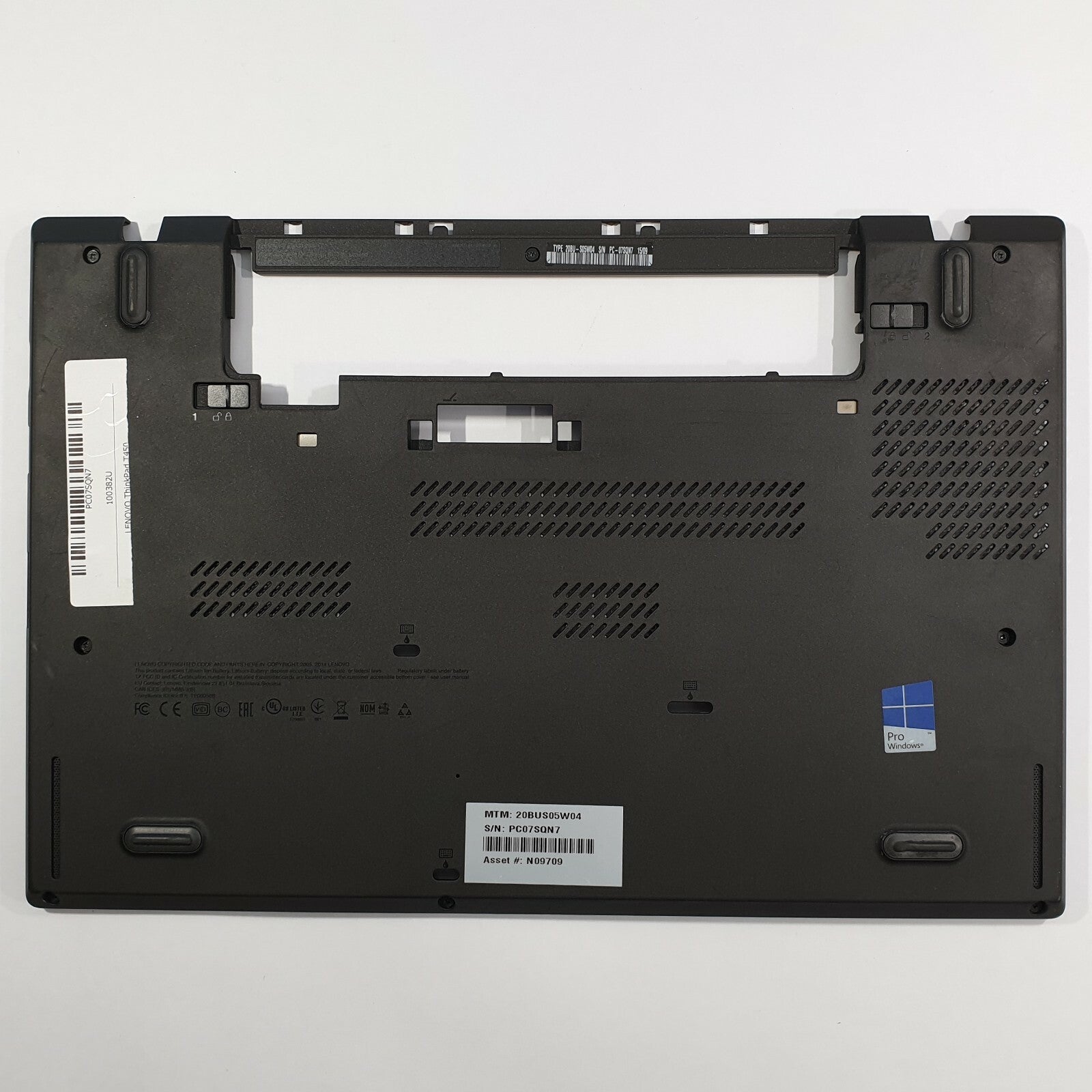 Lenovo ThinkPad T450 Gehäuse Unterschale Unterteil Bottom Base Cover Case