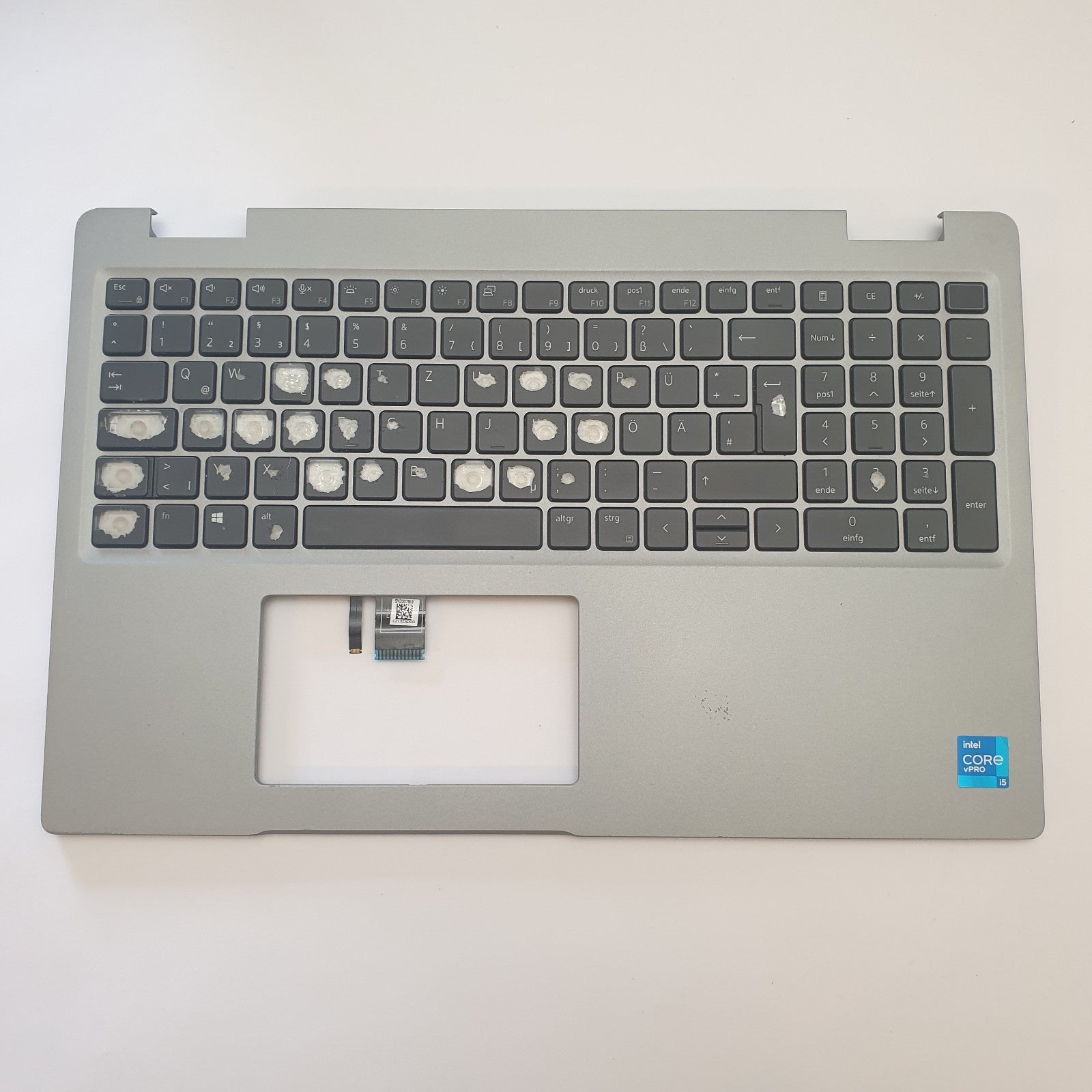 Dell Latitude 5520 Handauflage Tastatur QWERTZ DE Palmrest Keyboard Backlit