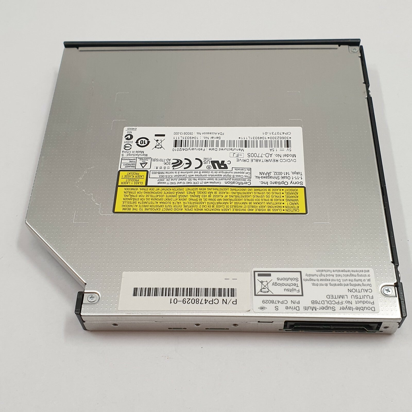 Fujitsu LifeBook S710 DVD Laufwerk Brenner Optisches Laufwerk DVD RW Drive – Bild 2