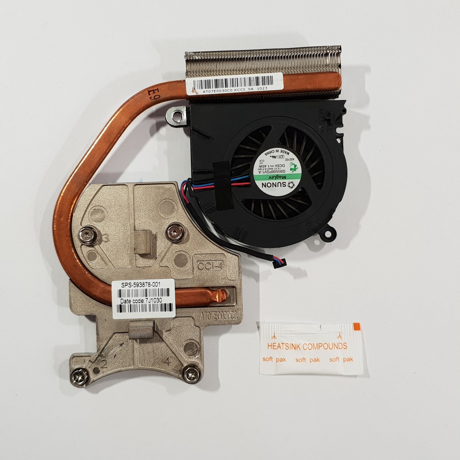 HP ProBook 6440b Kühler Lüfter Heatsink Fan mit Wärmeleitpaste