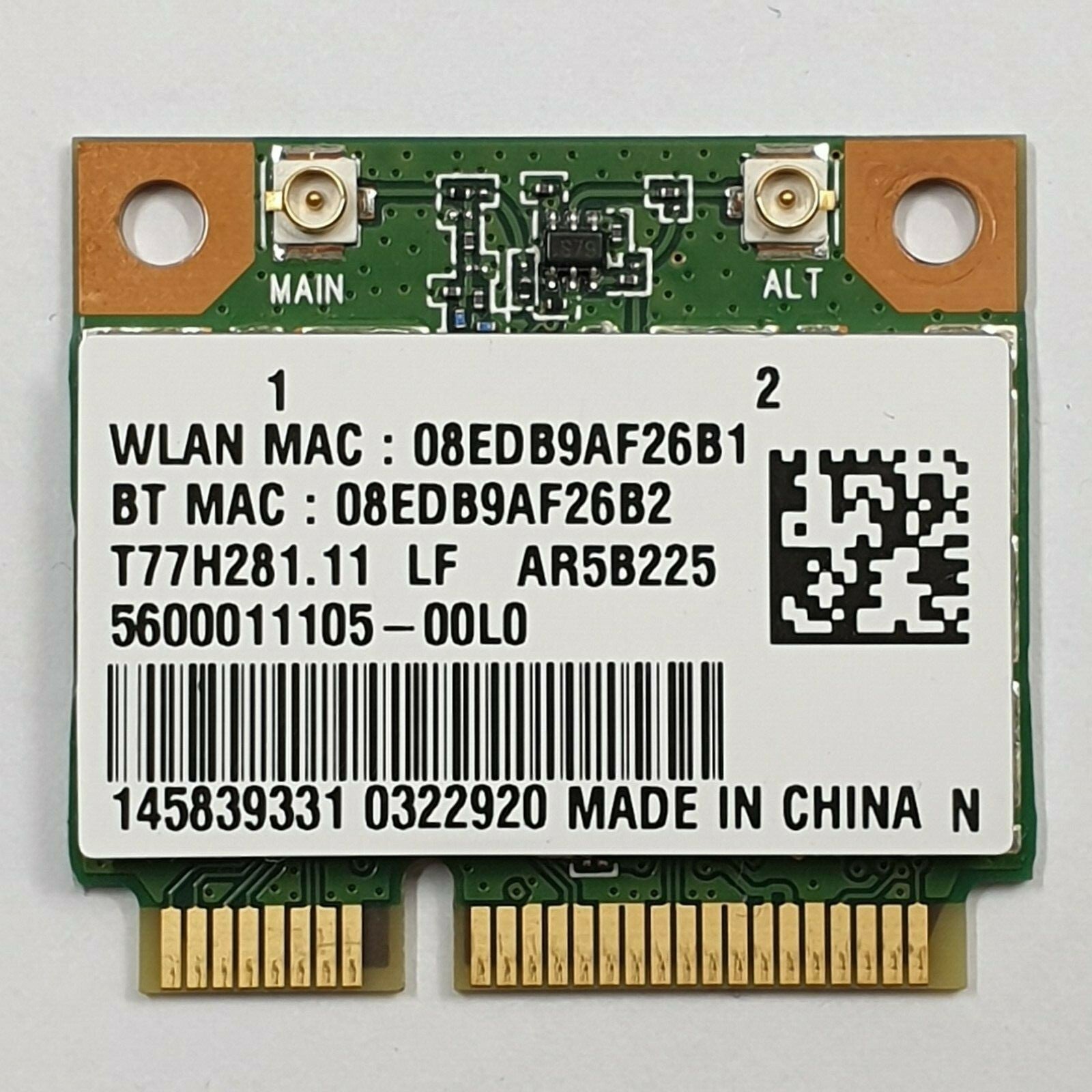 Sony VAIO E Series SVE15116EAB WLAN Karte Bluetooth Modul AR5B225
