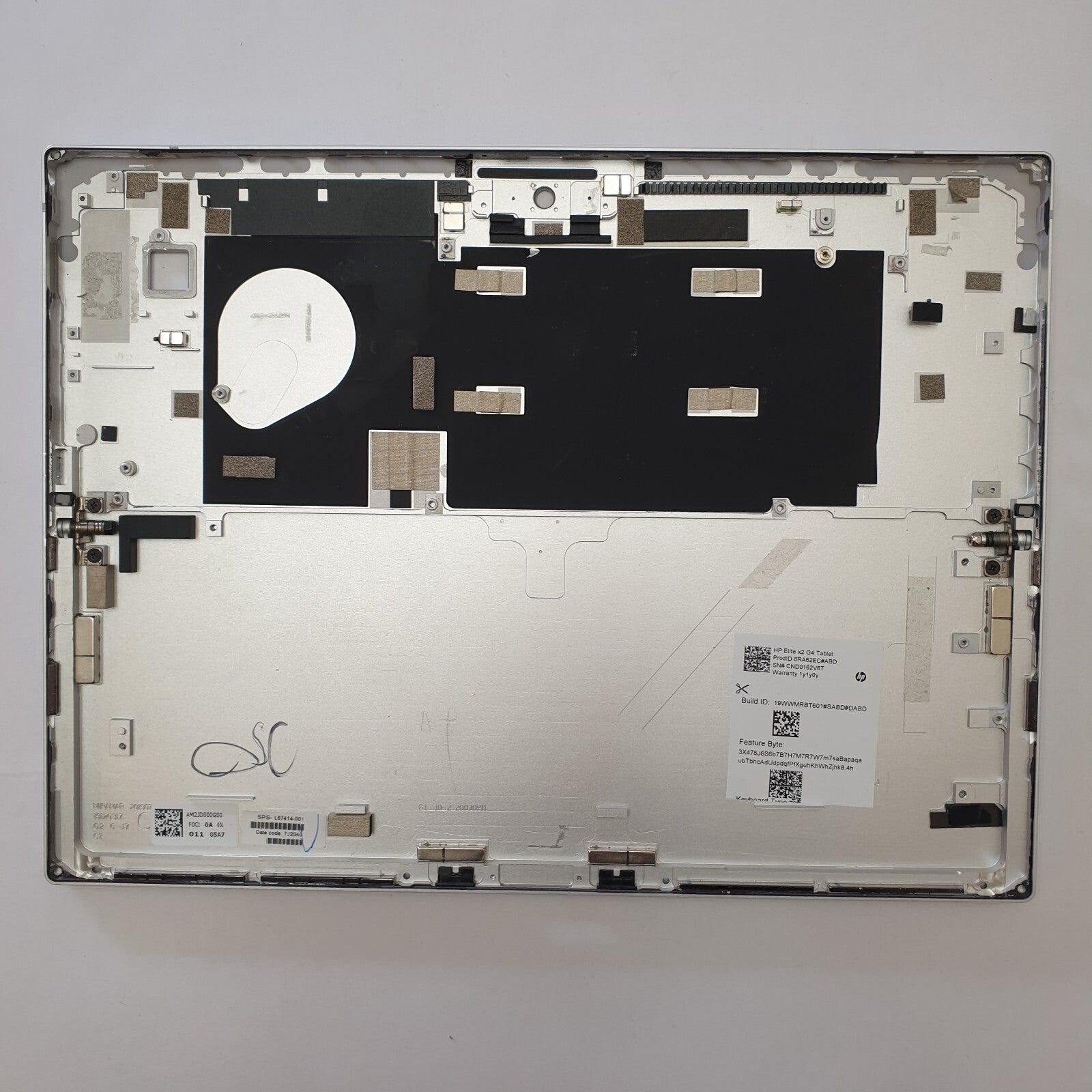 HP Elite X2 G4 Tablet Rückseite Gehäuse Deckel Back Cover Rear Case Silber – Bild 2