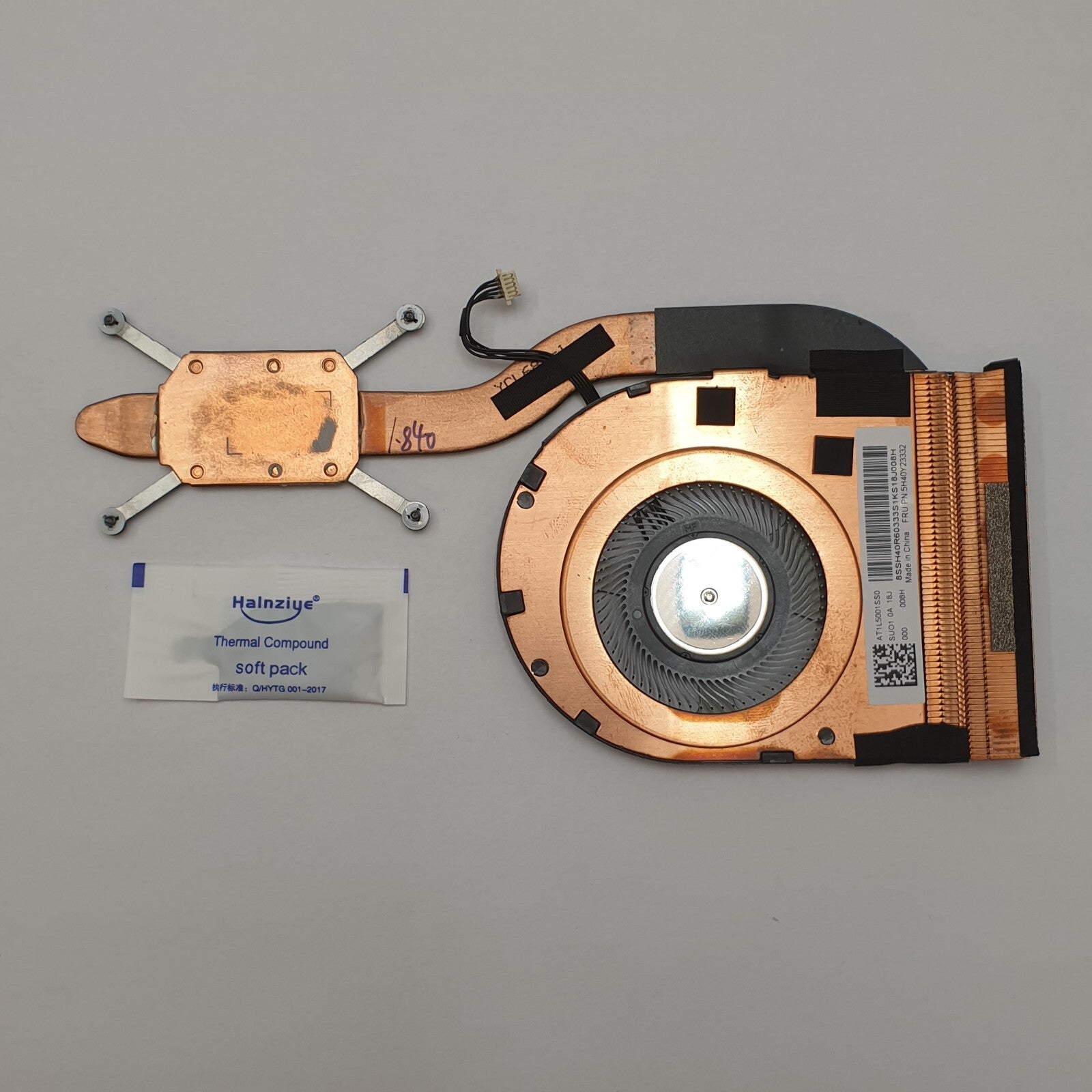 Lenovo ThinkPad T14s Gen 1 CPU Kühler Lüfter Heatsink Fan Wärmeleitpaste – Bild 2