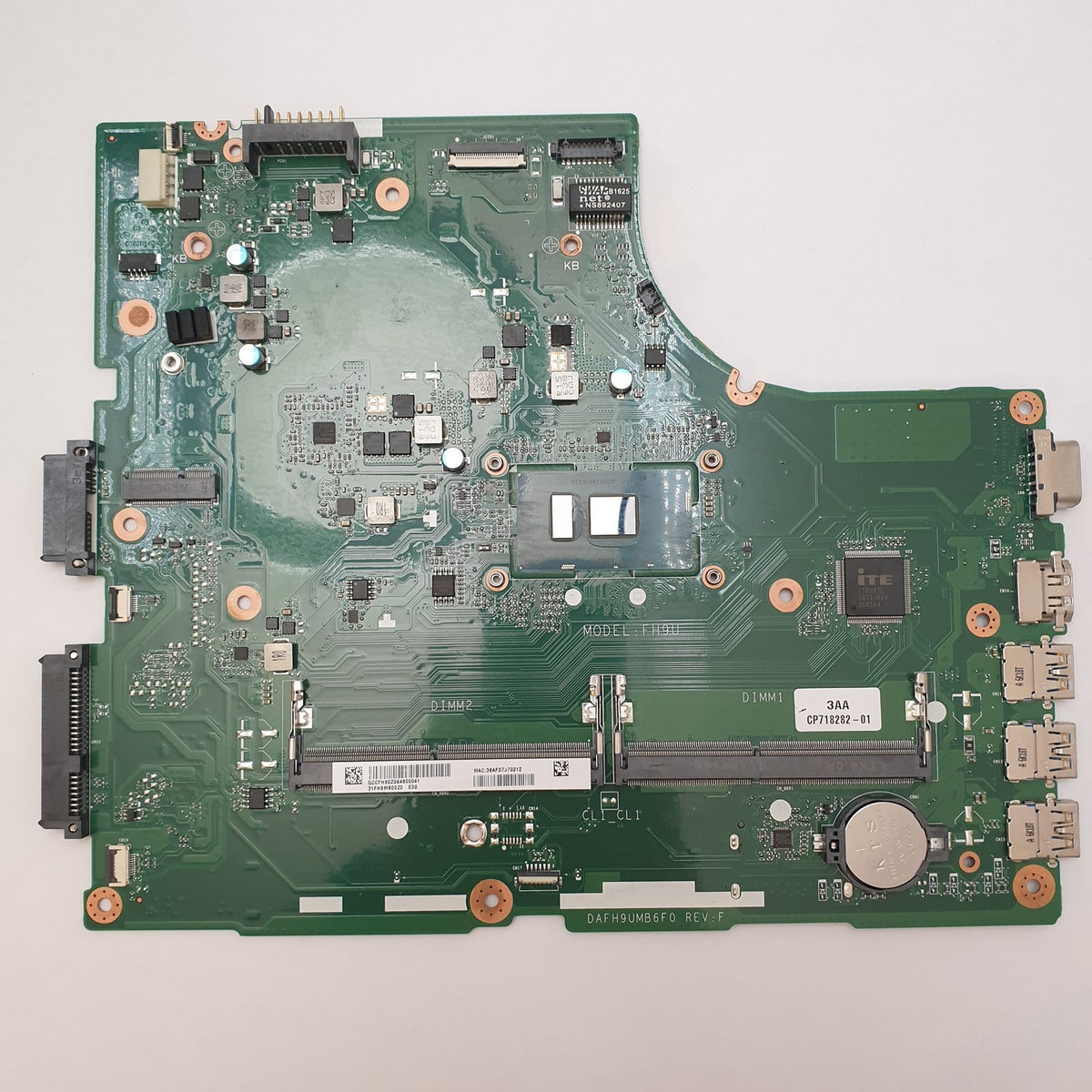 Fujitsu LifeBook A557 Mainboard Motherboard CPU Intel Core i5-7200U DAFH9UMB6F0