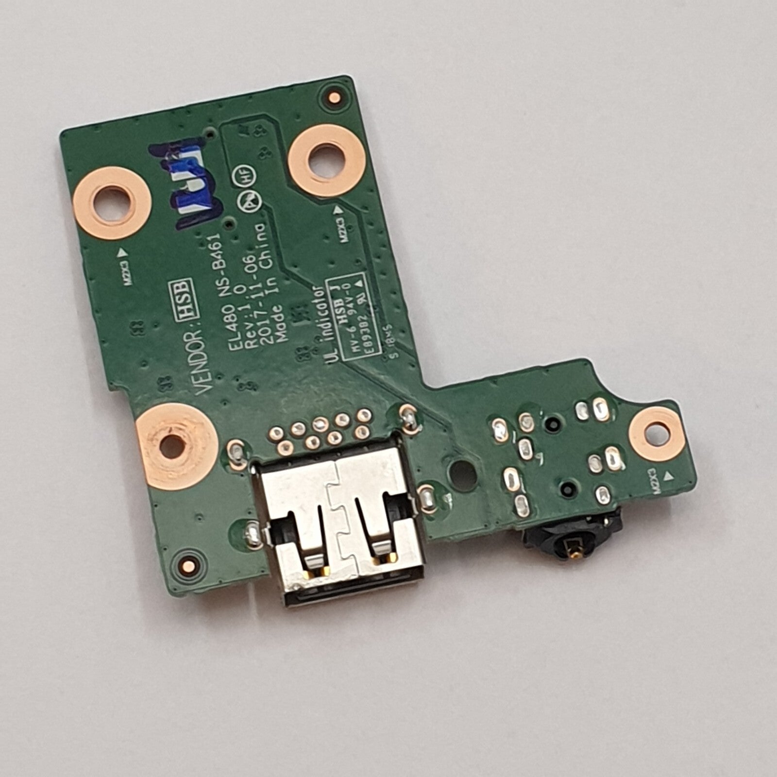 Lenovo ThinkPad L480 USB Audio Port Platine I/O Board USB Buchse Audio Jack – Bild 2