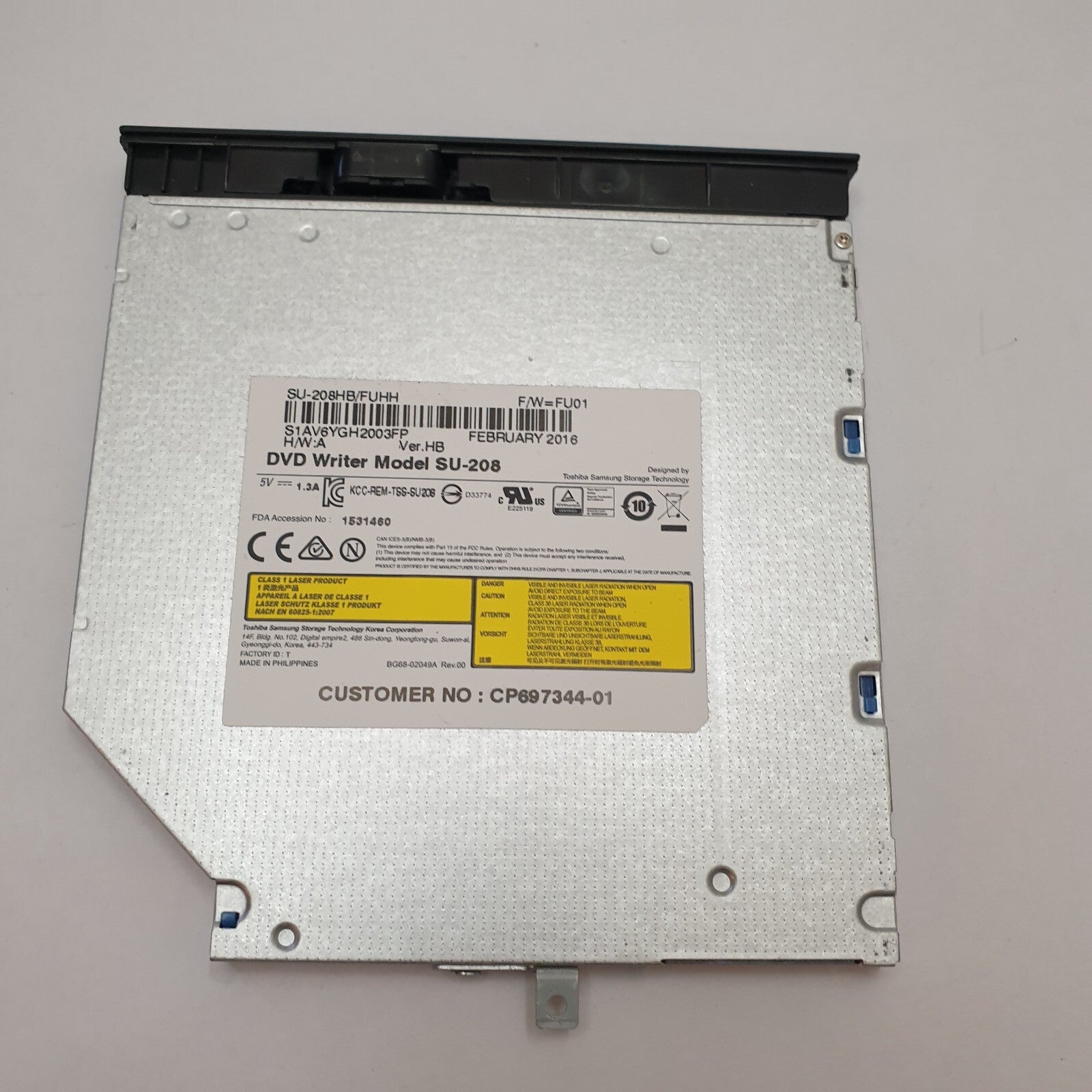 Fujitsu LIFEBOOK A555 DVD Laufwerk Brenner Optical Drive SU-208 – Bild 2