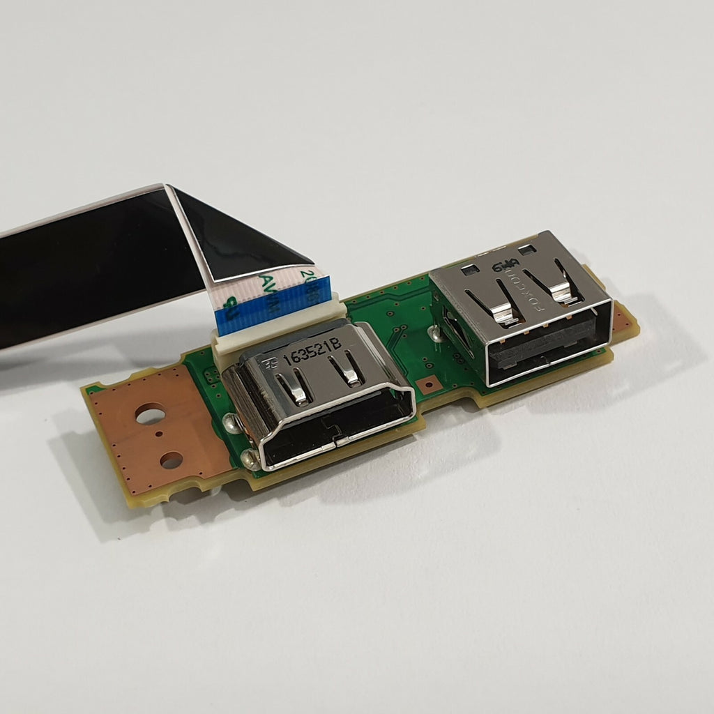 Fujitsu LifeBook E756 HDMI USB Port Platine I/O Board mit Flachbandkabel
