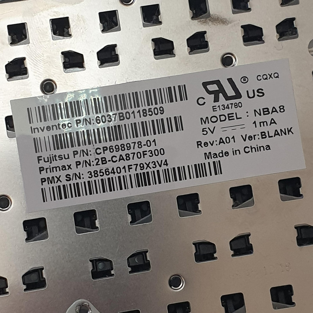 Fujitsu LifeBook A556 Tastatur DE QWERTZ Keyboard