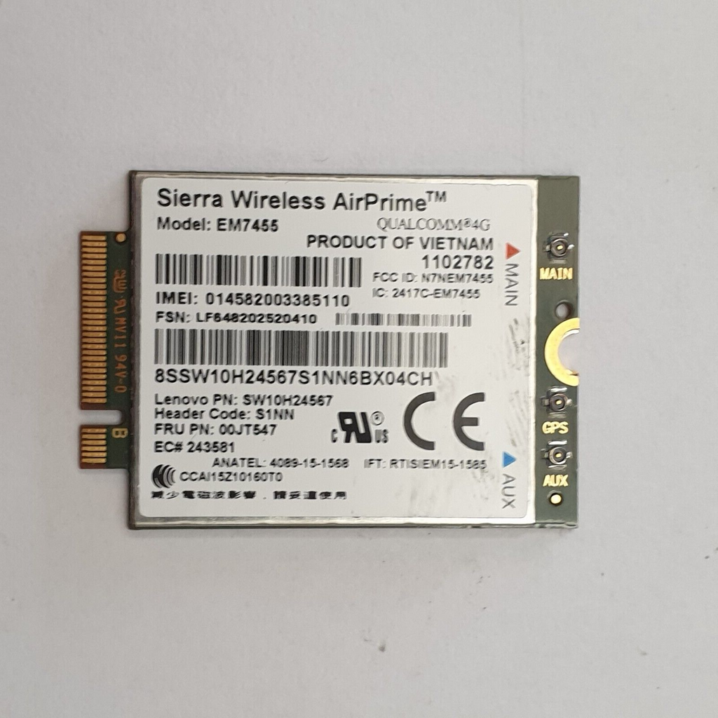 Lenovo ThinkPad T560 WWAN Karte 4G Sierra Wireless EM7455 4G LTE WWAN Karte
