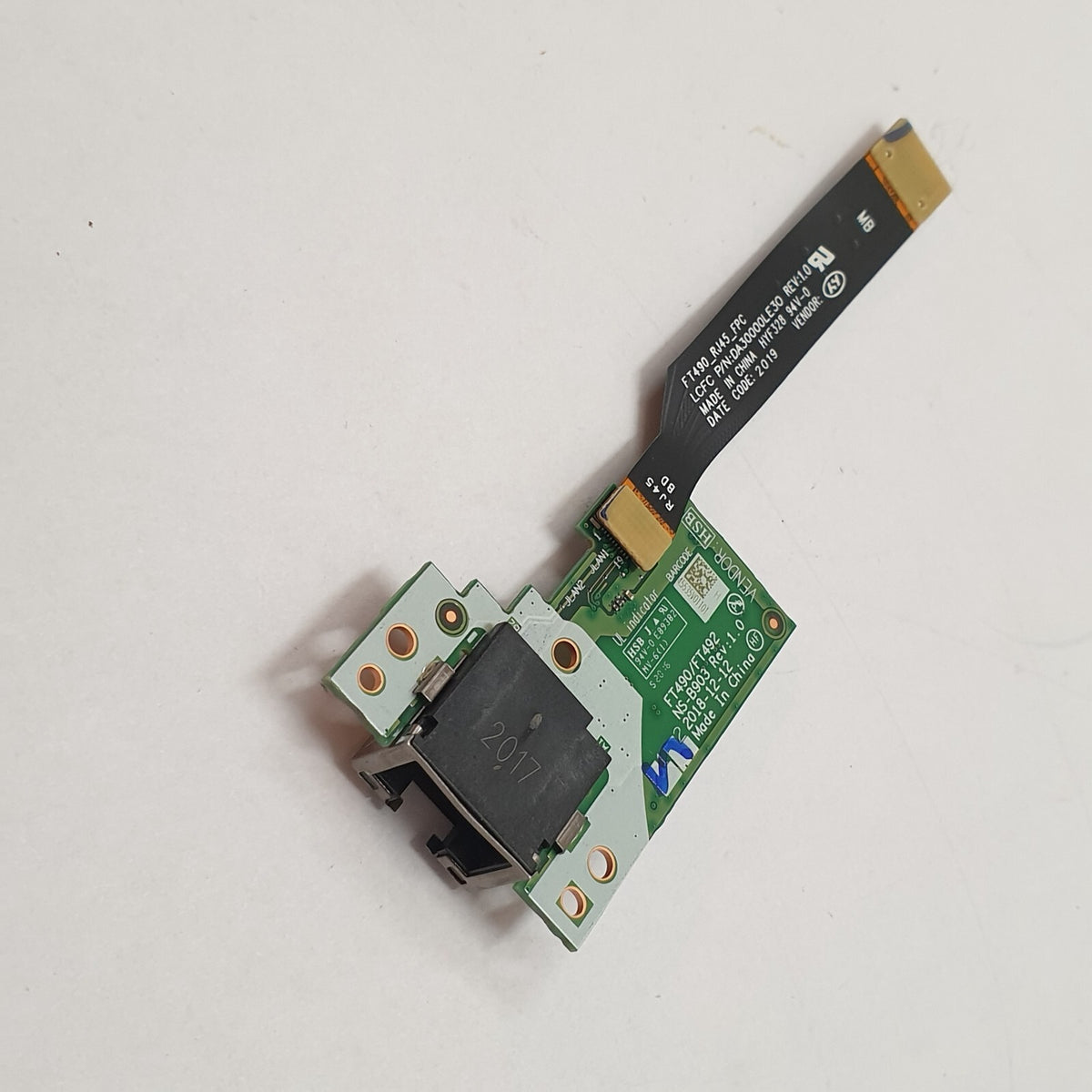 Lenovo ThinkPad T490 LAN RJ45 Ethernet Port Platine Netzwerkanschluss Board