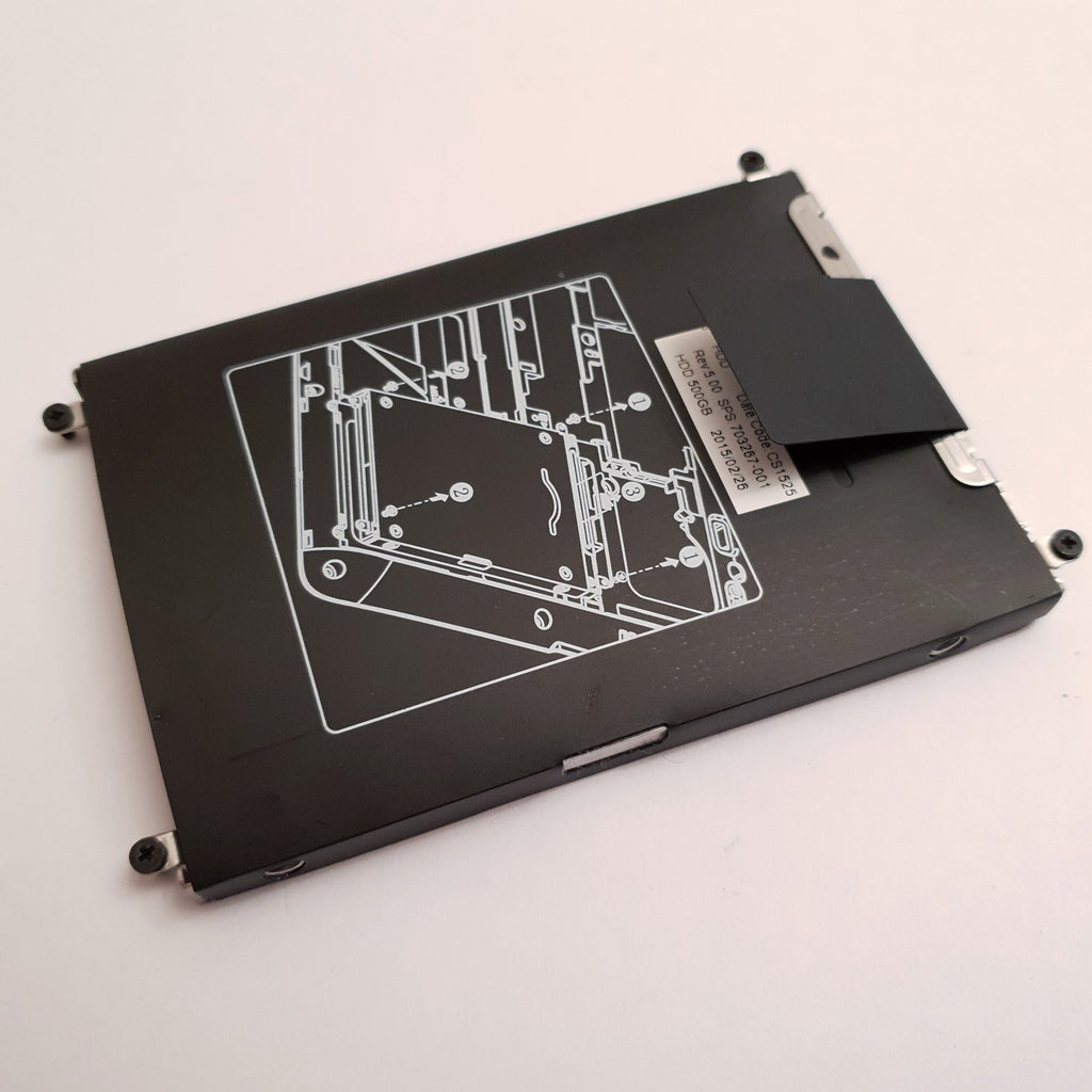 HP EliteBook 820 HDD Festplatten Einbaurahmen Caddy Halterung 500GB