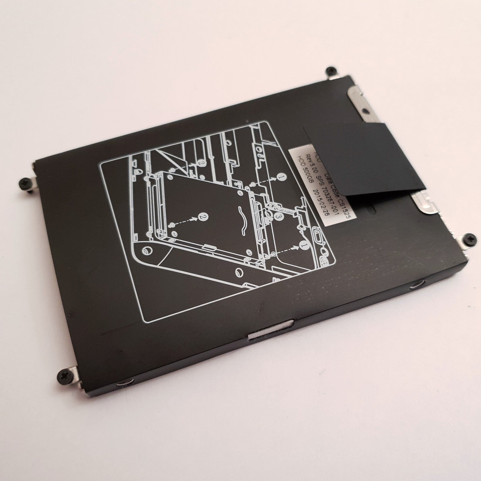 HP EliteBook 820 HDD Festplatten Einbaurahmen Caddy Halterung 500GB