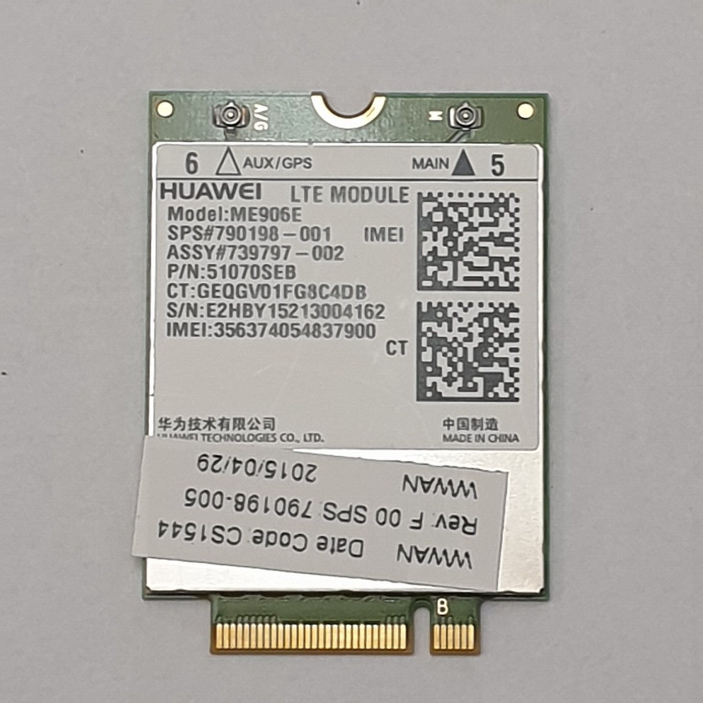 Huawei ME906E LTE WWAN Modul 4G Karte für HP Pro Tablet X2 612 G1