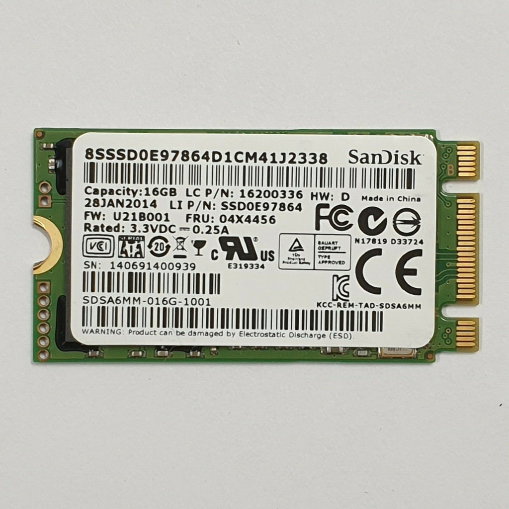 SanDisk 16GB mSATA SSD Lenovo ThinkPad Yoga 12 Internes Solid State Drive