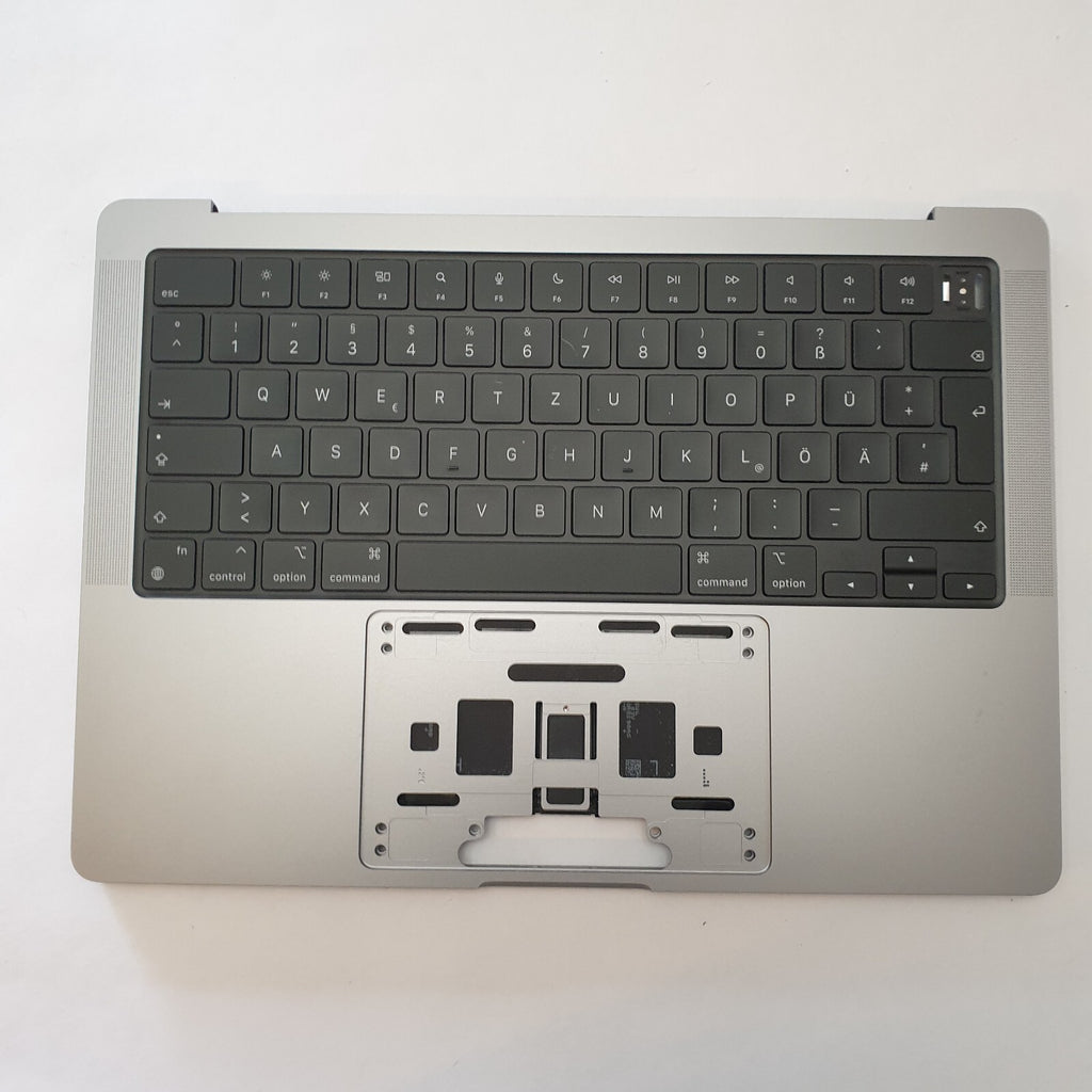 Apple MacBook Pro 14" A2442 2021 Handauflage + Akku ! Tastatur Deutsch Palm Rest
