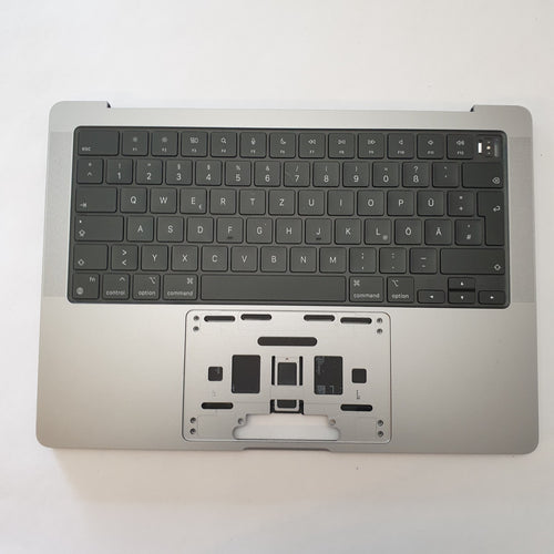 Apple MacBook Pro 14" A2442 2021 Handauflage + Akku ! Tastatur Deutsch Palm Rest