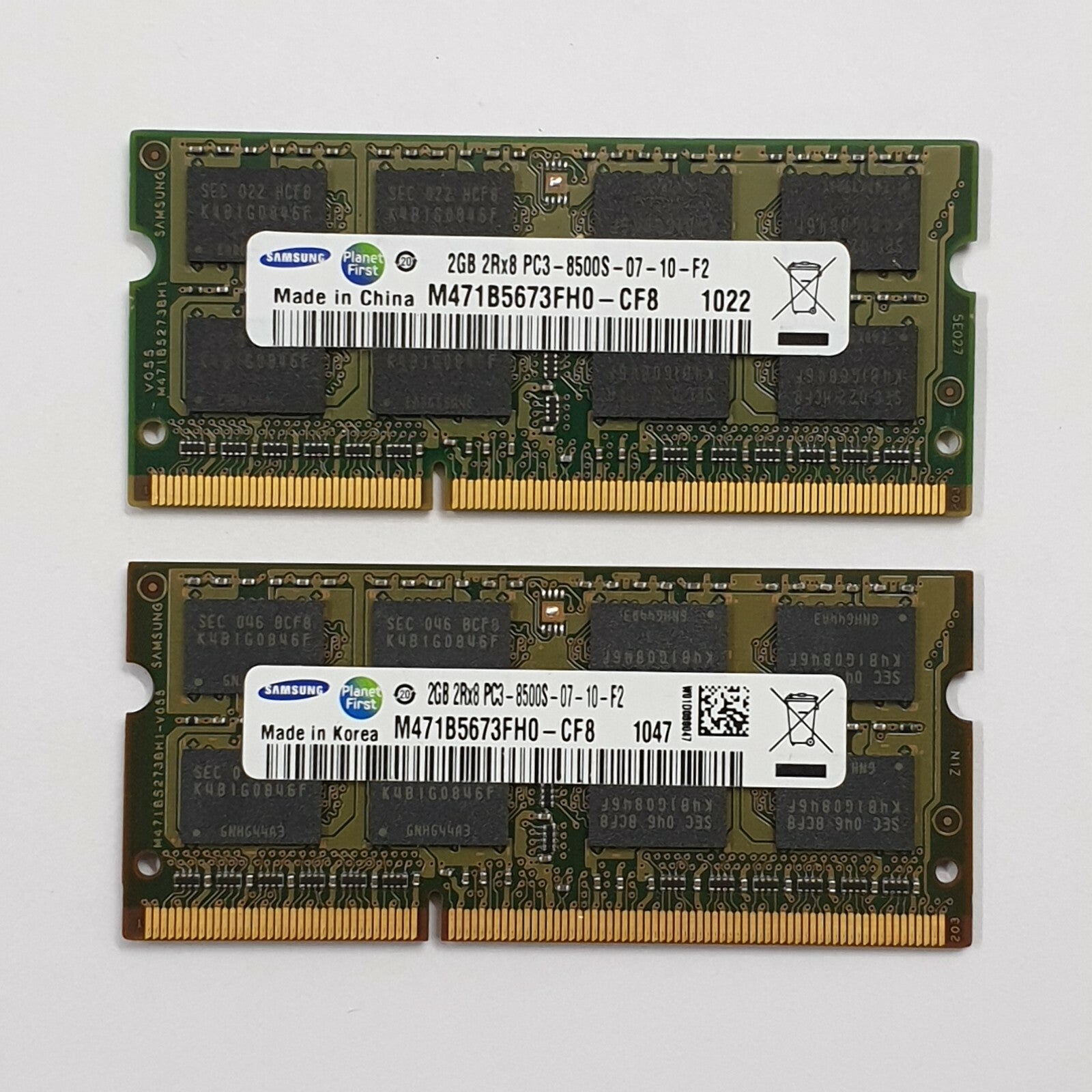 Acer eMachines E642G - 4GB Samsung 2GB DDR3 1066 SODIMM RAM 1x2GB Laptop