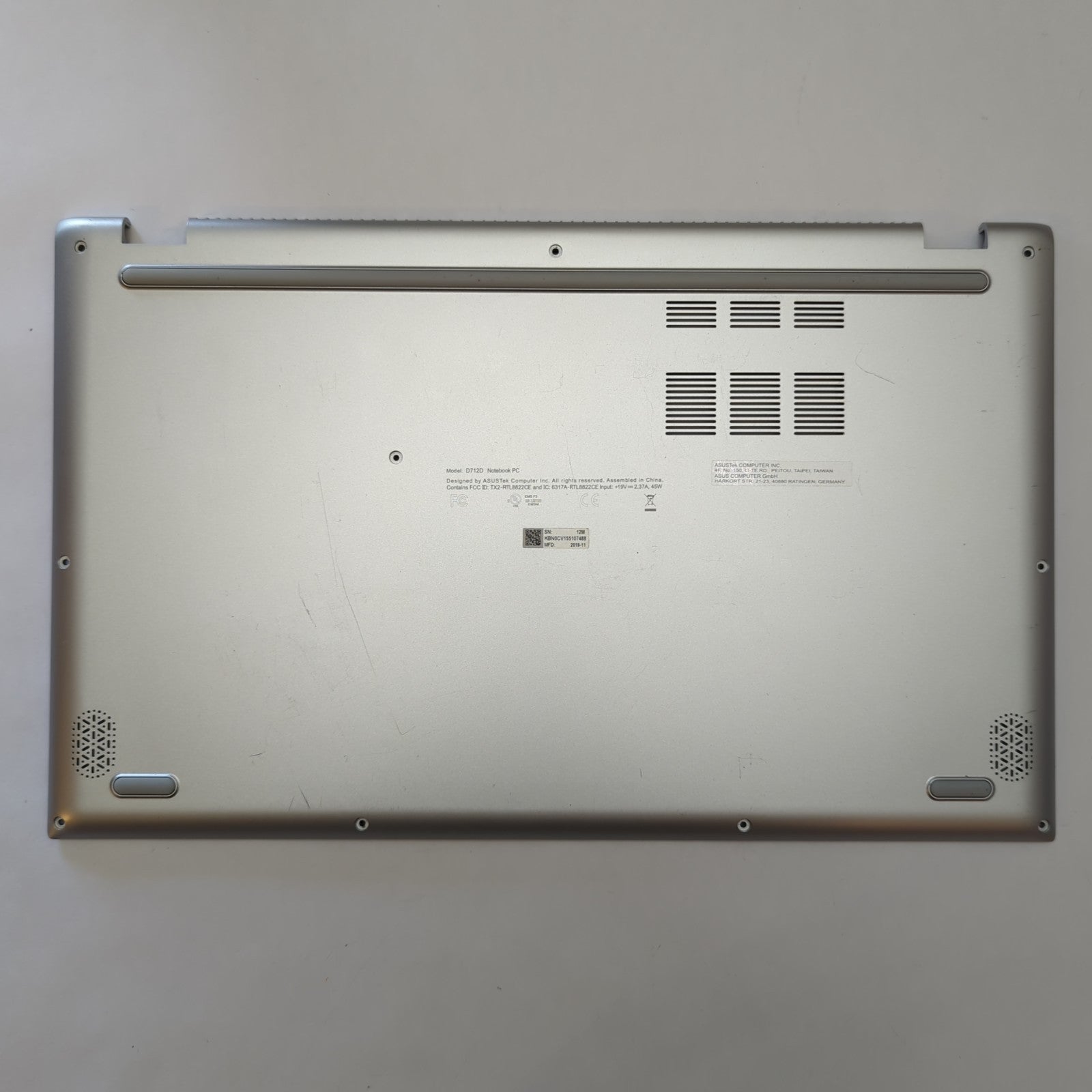 ASUS VivoBook 17 D712DA Gehäuse Unterschale Unterteil Bottom Base Cover Case
