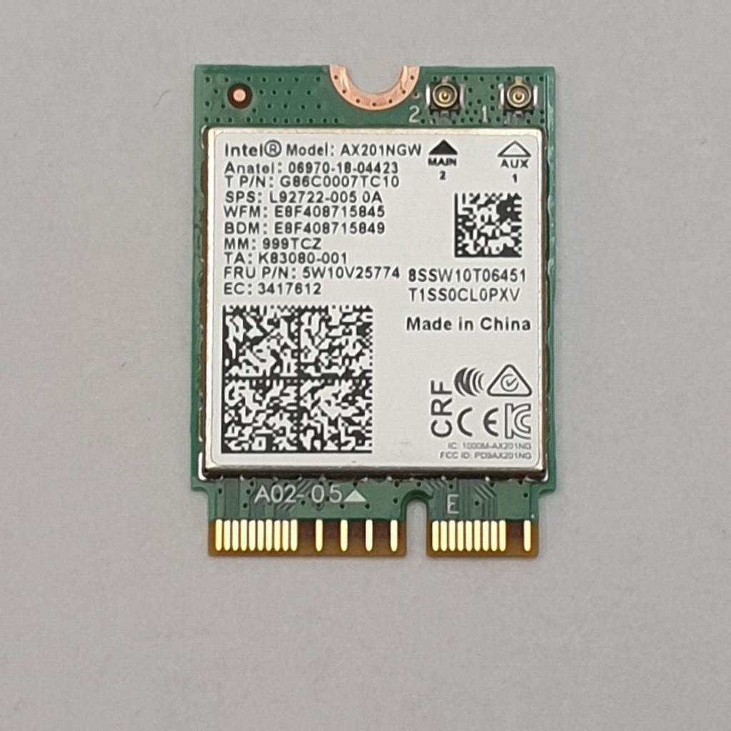 Fujitsu Lifebook U7410 WLAN Karte Wifi Intel AX201NGW WLAN Karte Wifi Modul