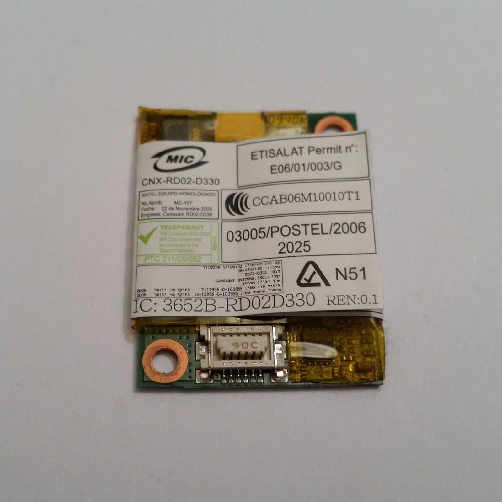 Lenovo ThinkPad T500 Modem Lenovo ThinkPad T500 Internes Modem Modul 56K V92 Car