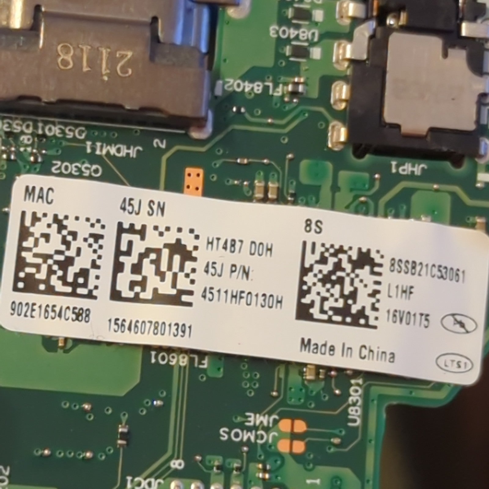 Lenovo ThinkPad T15 Gen 2 Mainboard Geforce MX450 CPU i7-1165G7 2.80GHz G2 – Bild 3