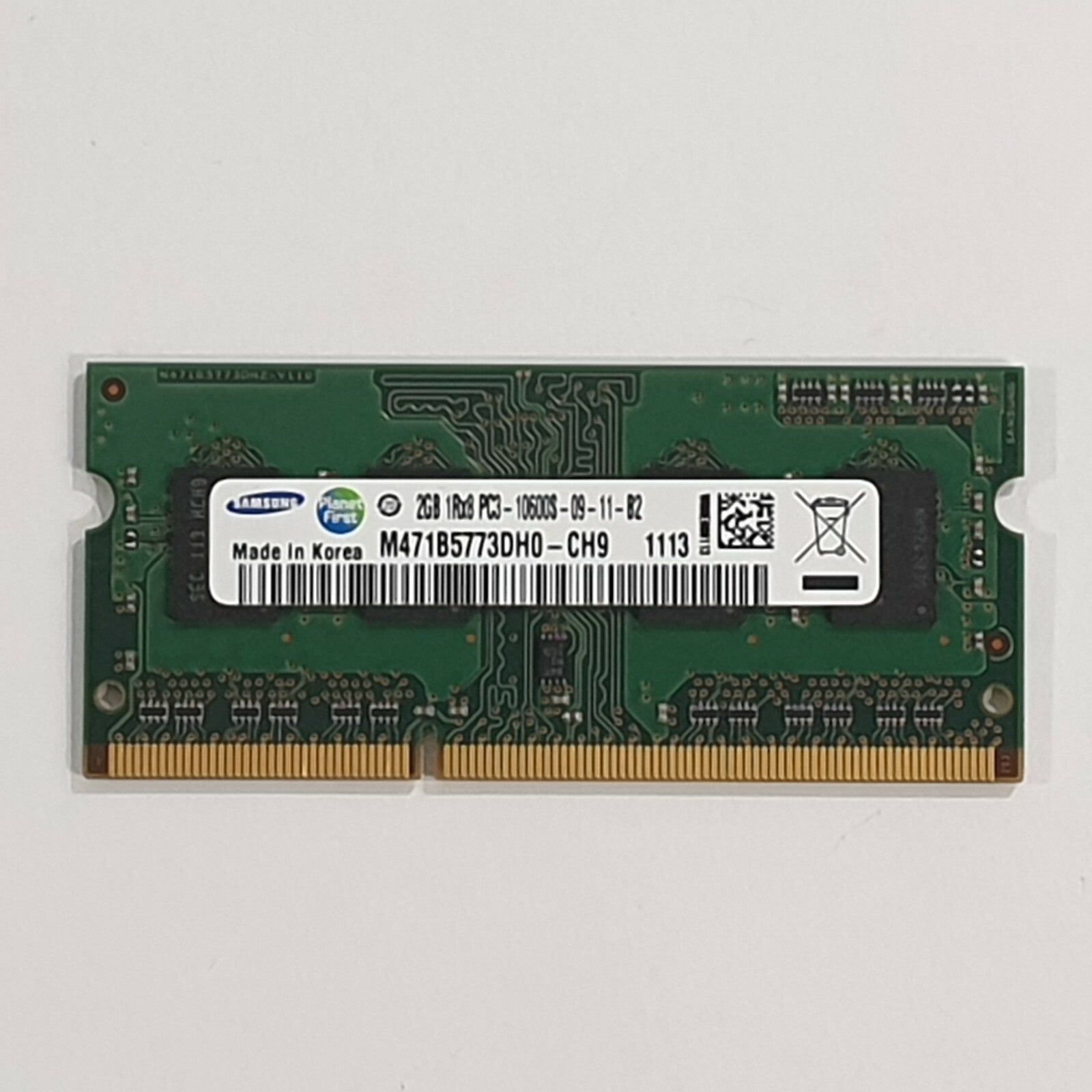 Samsung 2GB DDR3 1333 SODIMM RAM 1x Laptop Notebook Speicher