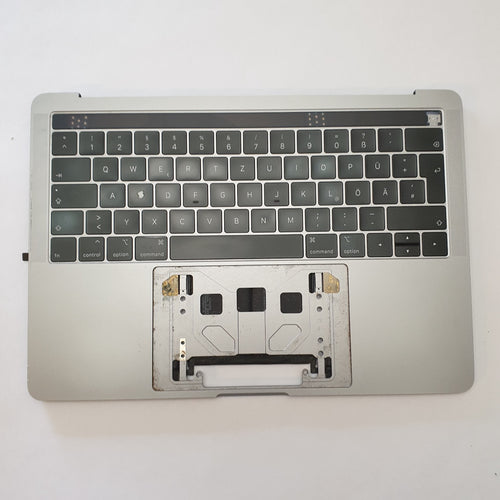 Apple MacBook Pro 13" A1989 2019 Handauflage + Akku ! Tastatur Deutsch Palm Rest