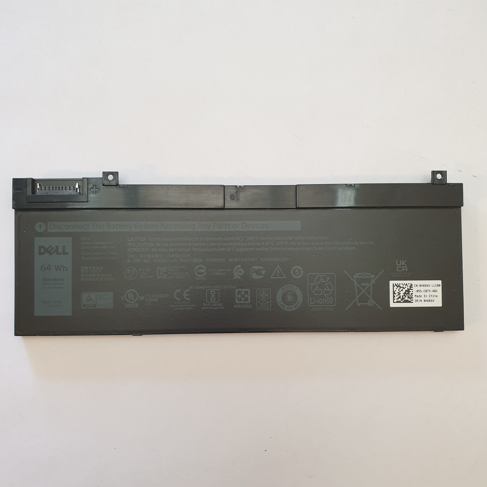 Dell Precision 7530 Original Akku 8000mAh Li-ion Batterie Pack