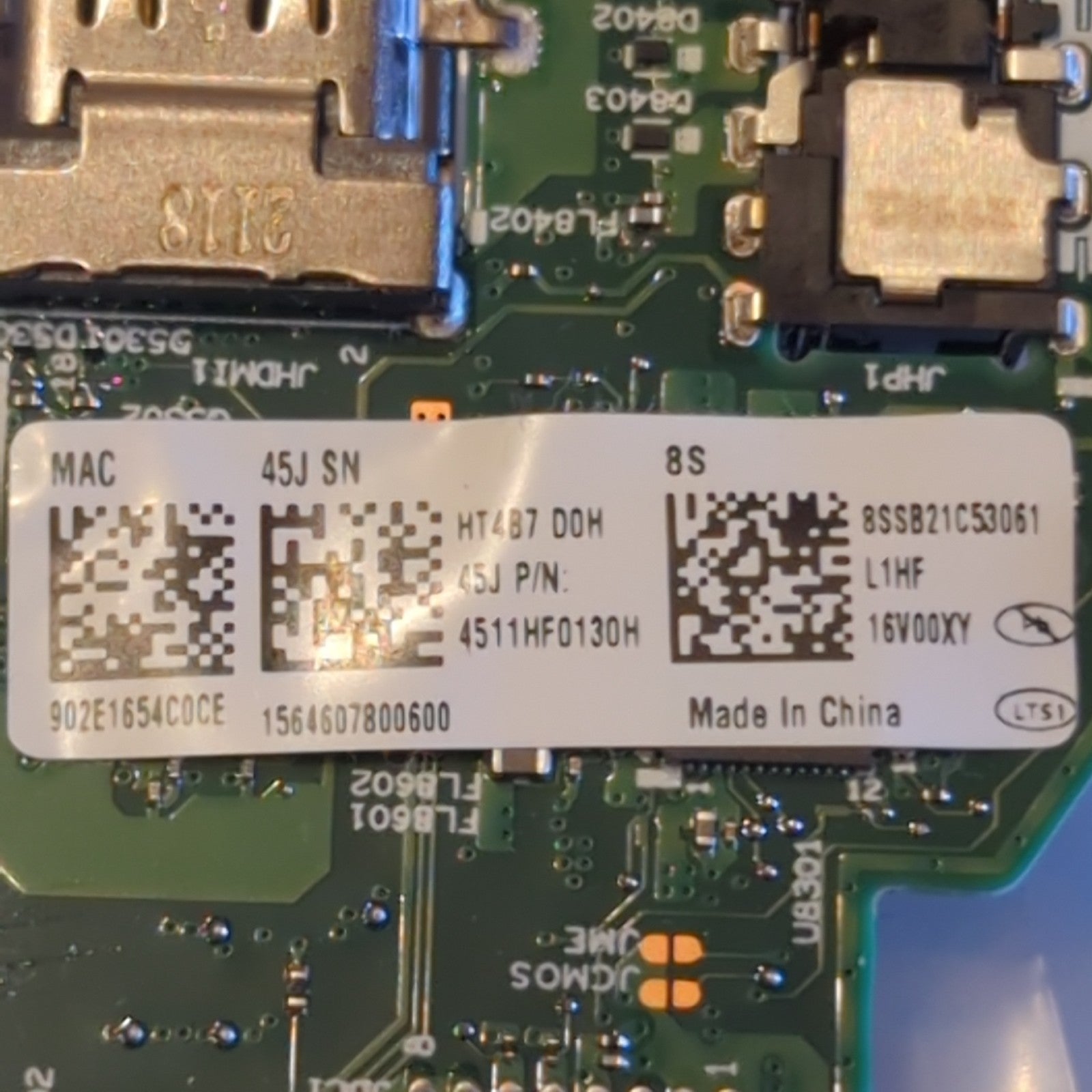 Lenovo ThinkPad T15 Gen 2 Mainboard NVIDIA Geforce MX450 CPU Intel i7-1165G7 G2 – Bild 3