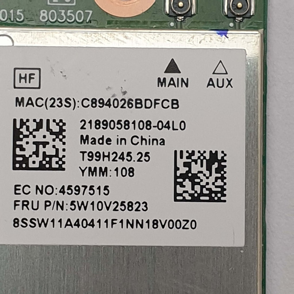 Lenovo ThinkPad L15 G1 WLAN Karte Wireless LAN Modul