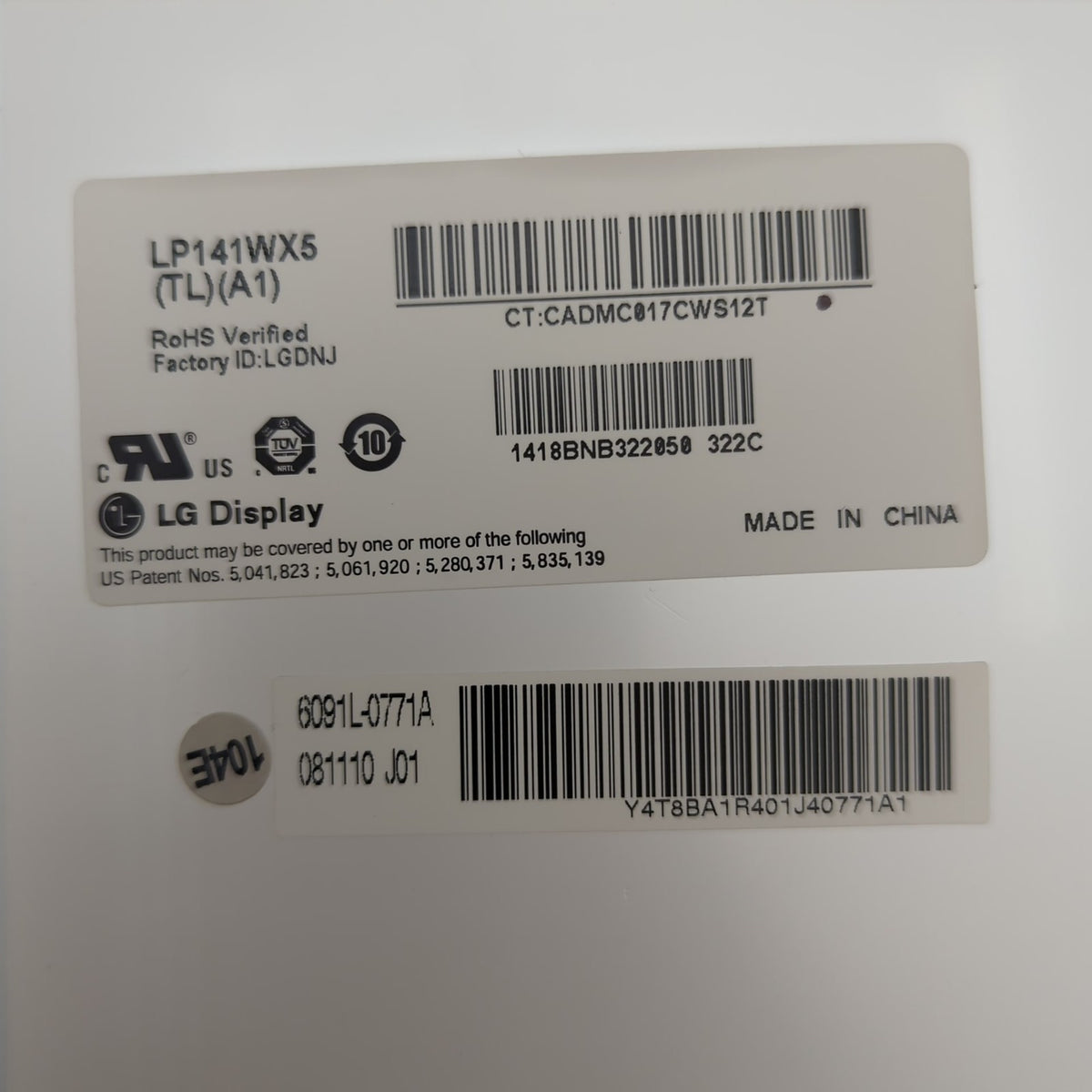 LG WXGA Display 14.1 Zoll LP141WX5(TL)(A1) Panel LCD Bildschirm