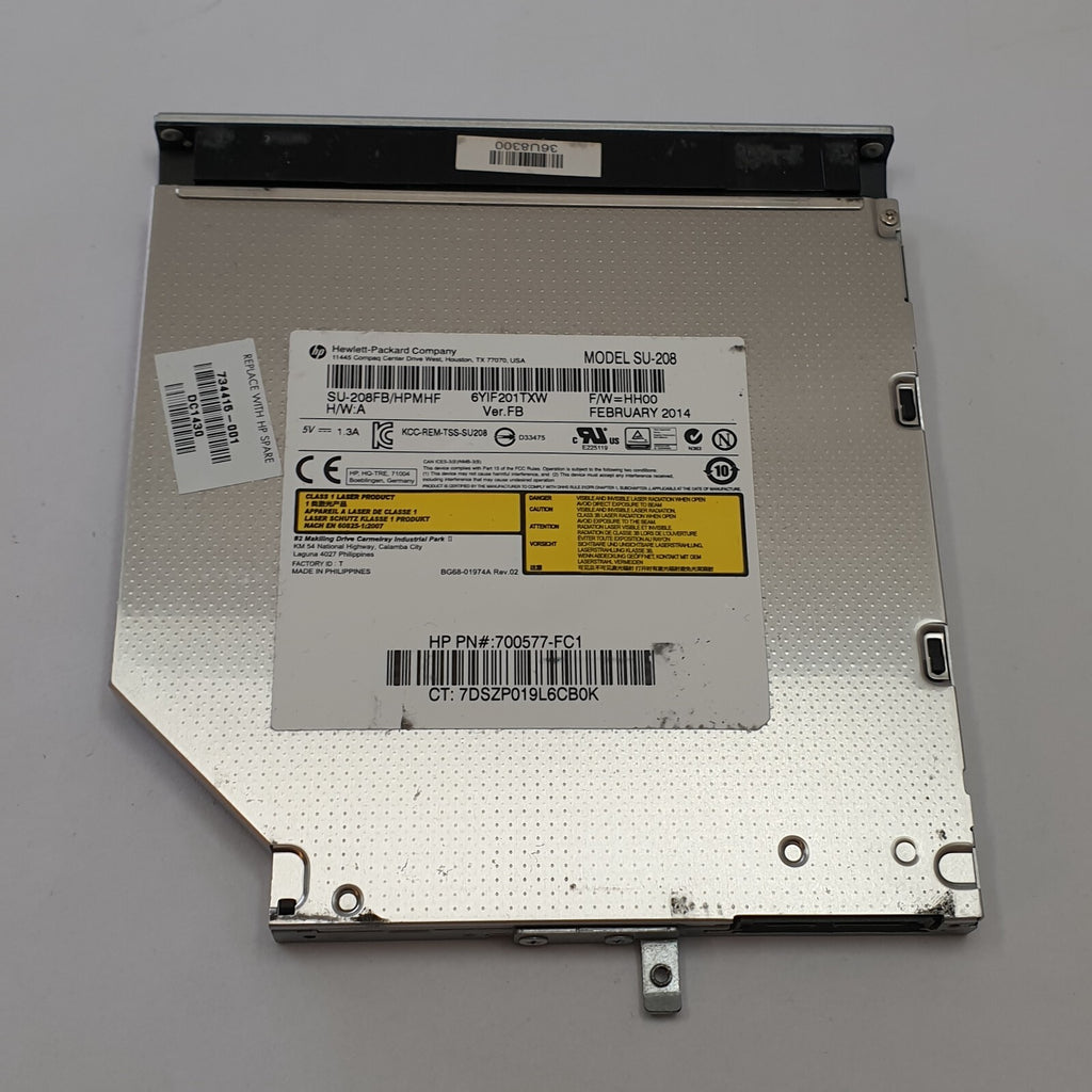 HP Pavilion 14-n2 DVD Laufwerk CD RW Brenner Laufwerk Optical Drive SU-208 – Bild 2