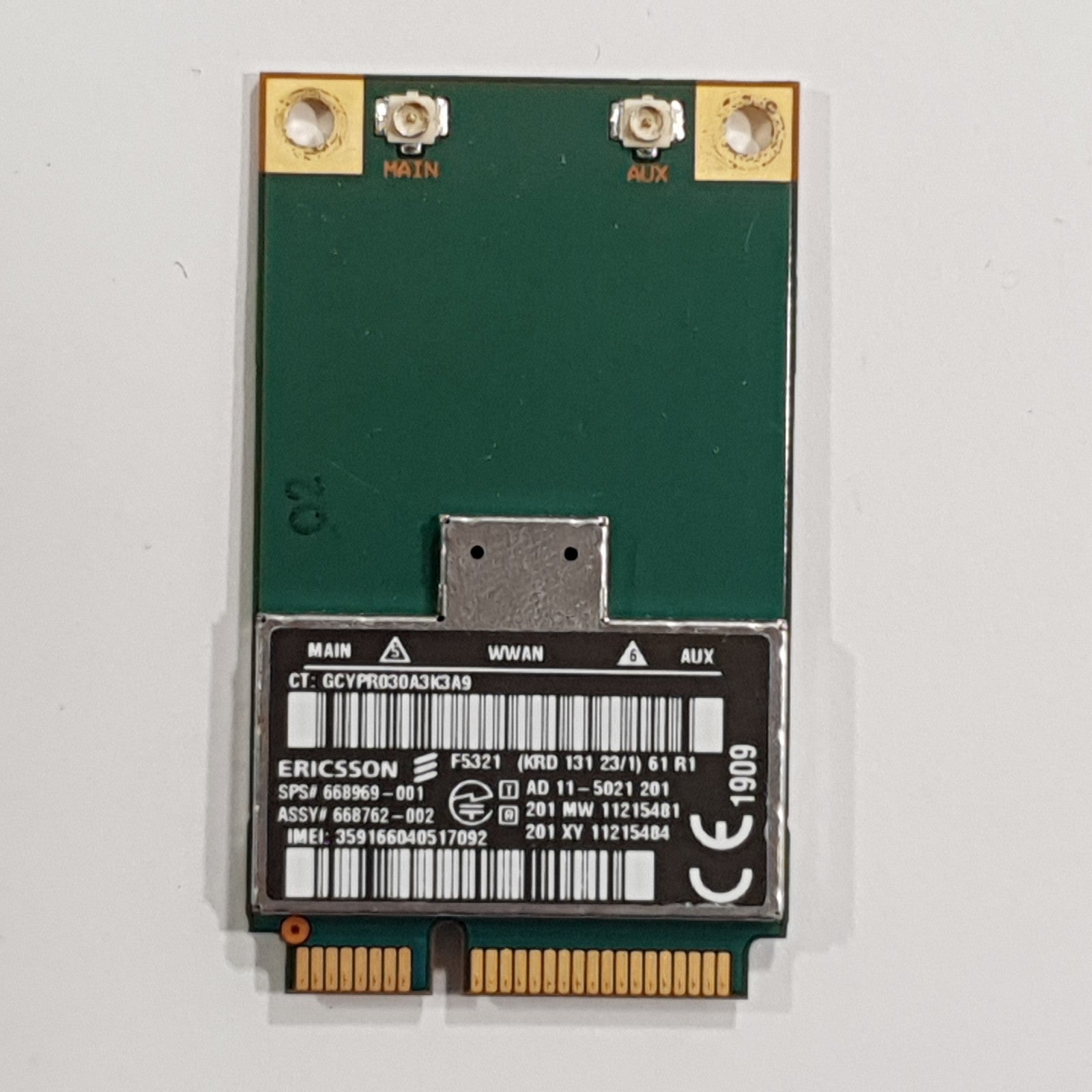 HP ProBook 4540s WWAN Karte 3G HP ProBook 4540s Ericsson F5321 3G WWAN Karte