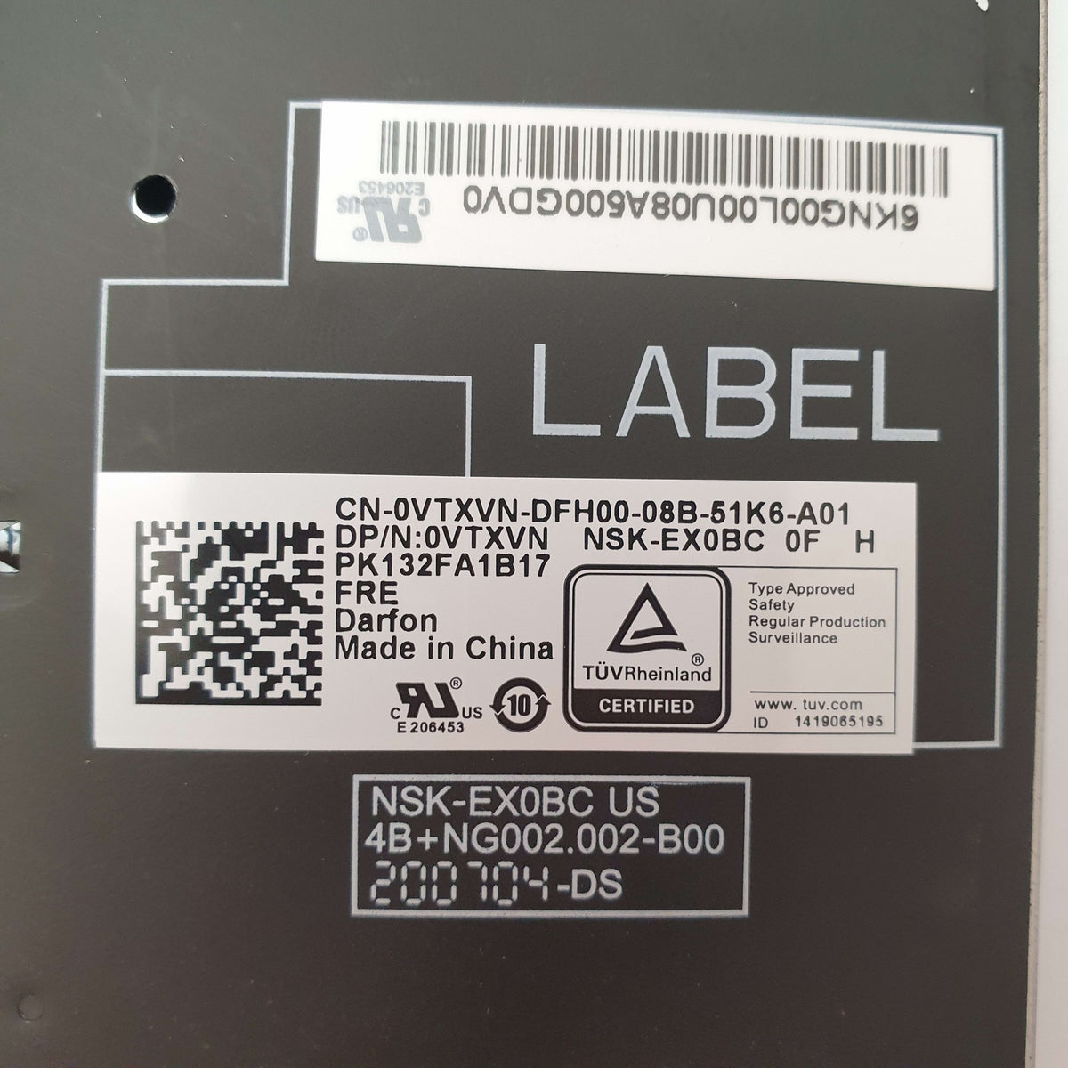 Dell Latitude 5510 Tastatur Französisch AZERTY Keyboard mit Pointing Stick