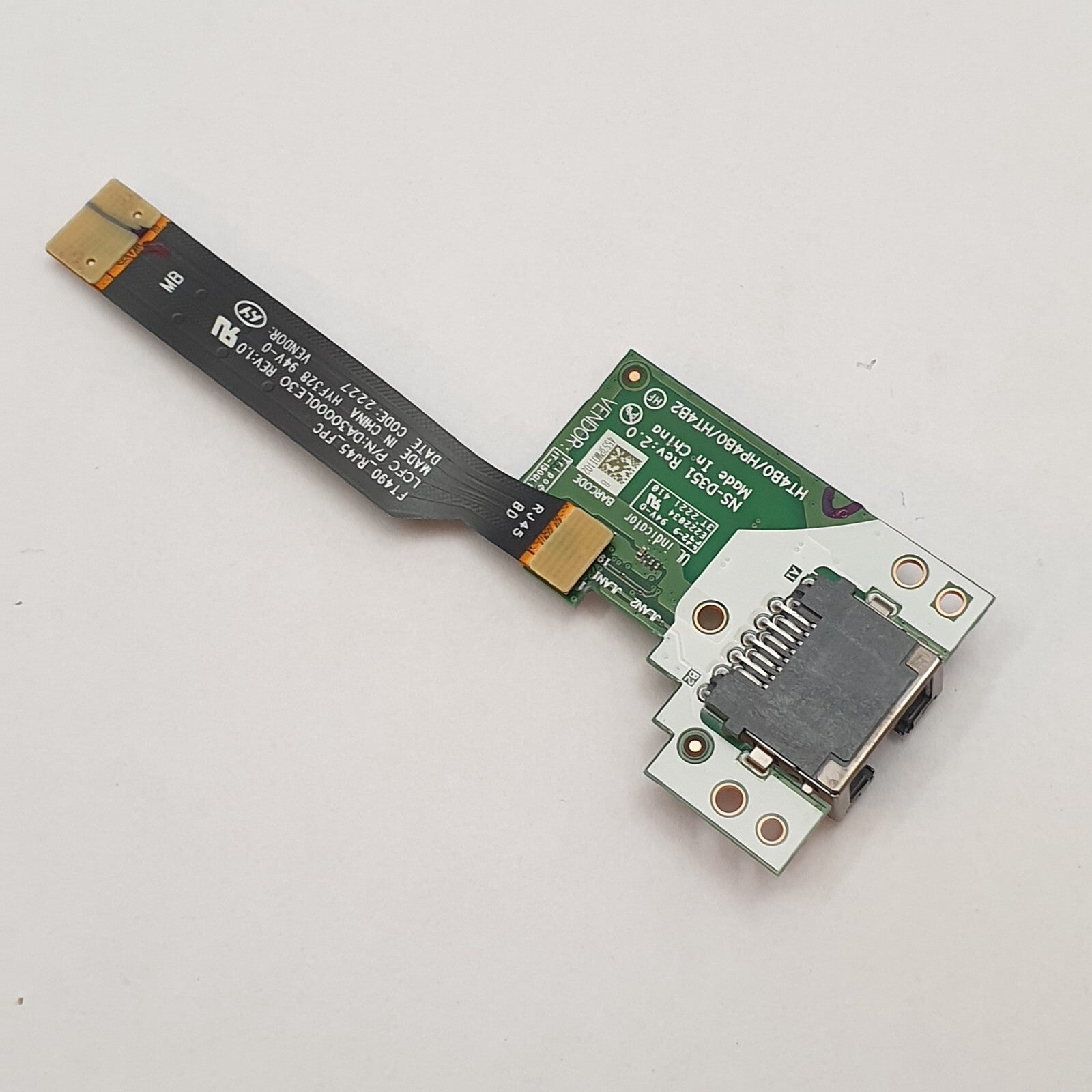 Lenovo ThinkPad T14 Gen 2 G2 LAN Anschluss Board RJ45 Buchse Ethernet Platine – Bild 2