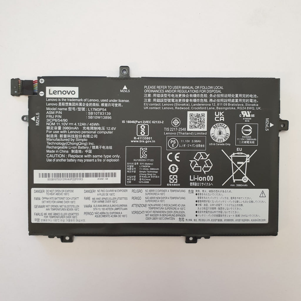 Lenovo ThinkPad L14 Gen 2 G2 Original Akku 3980 mAh Li-ion Battery