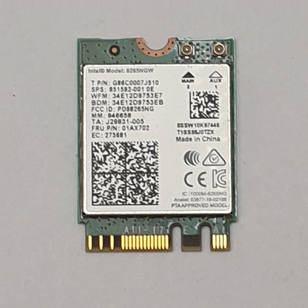 Lenovo ThinkPad P51 WLAN Bluetooth Karte Intel 8265NGW Wireless Modul